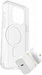 Зарядно устройство OTTERBOX KIT APPLE IPHONE 15 PRO MAX/UK USB-C WALL CHARGER 30W WHITE (78-81249)