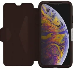 Калъф OtterBox - Apple iPhone XS Max Strada Series Case Espresso Brown (77-60133)